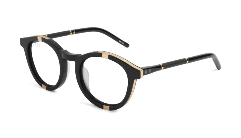 9Five - Groove Black & Gold Clear Lens
