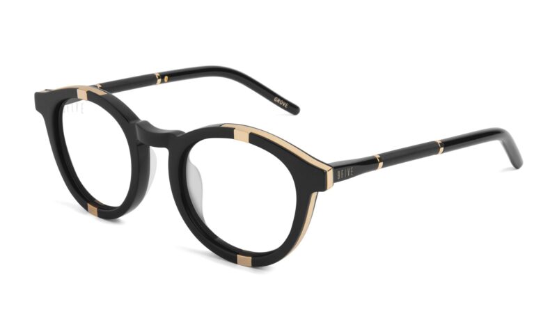 9Five - Groove Black & Gold Clear Lens